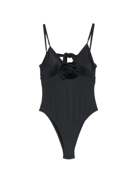 floral-appliqué swimsuit by MOSCHINO