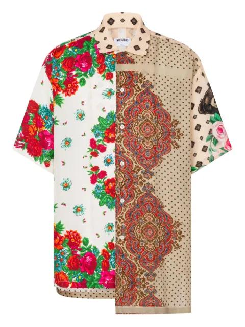 floral patchwork shirt by MOSCHINO