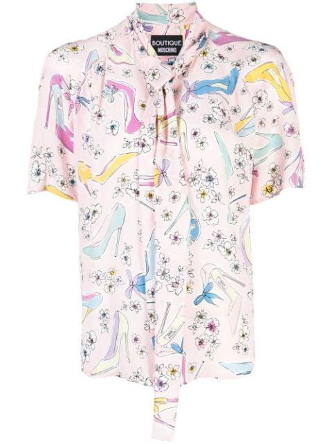 floral-print blouse by MOSCHINO