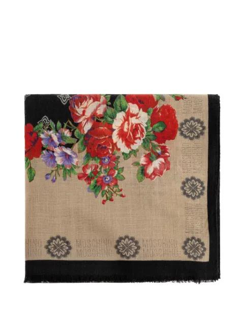 floral-print scarf by MOSCHINO