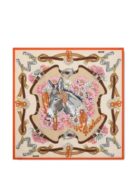 floral-print scarf by MOSCHINO