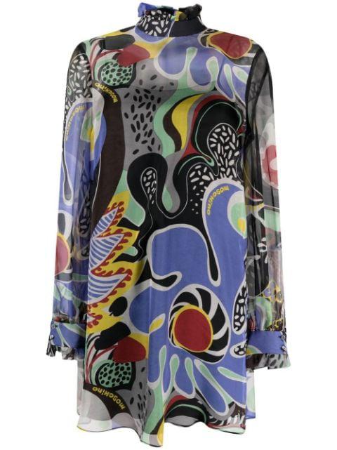floral-print shift dress by MOSCHINO