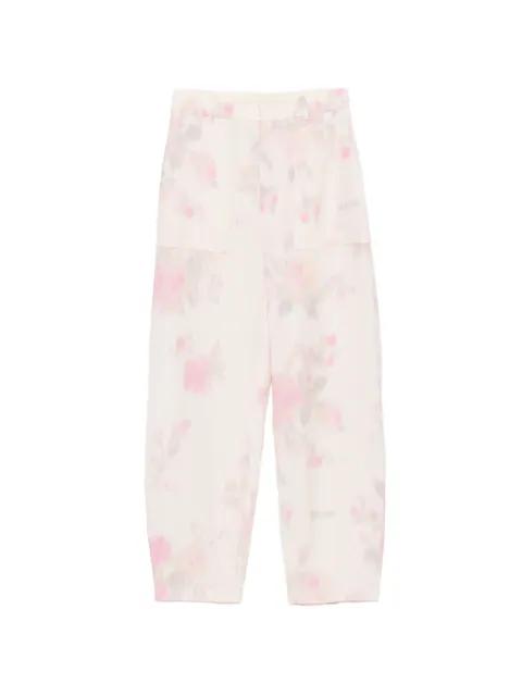 floral-print trousers by MOSCHINO