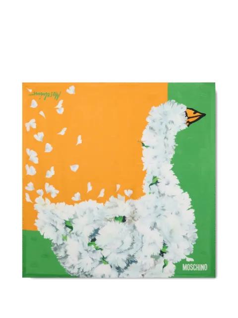 floral silk scarf by MOSCHINO