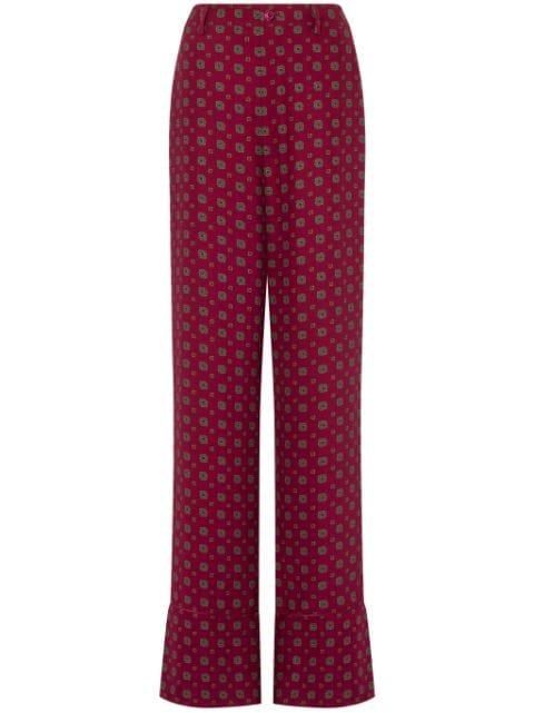 geometric-print trousers by MOSCHINO