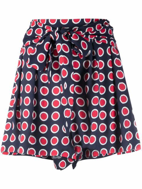geometric tailored shorts by MOSCHINO