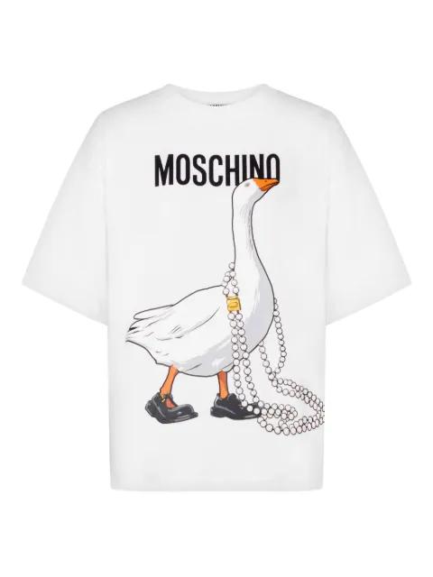 goose-graphic T-shirt by MOSCHINO