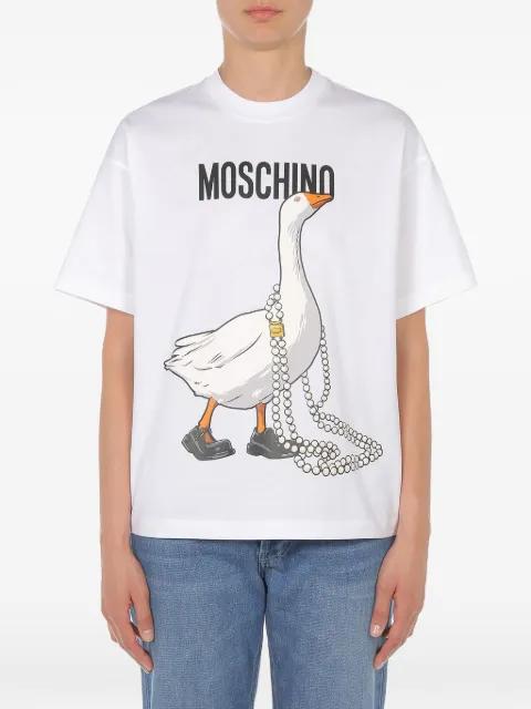 goose jersey T-shirt by MOSCHINO