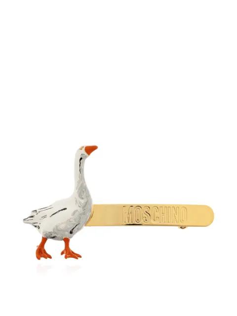 goose logo-embossed hair accessory by MOSCHINO