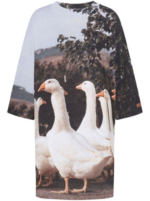 goose-motif mini dress by MOSCHINO
