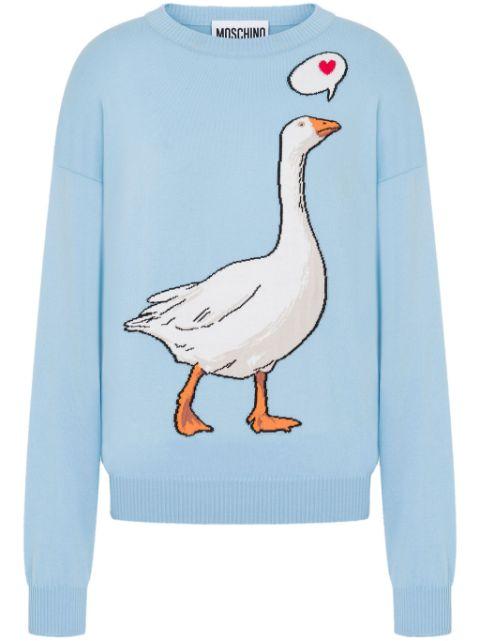 goose-motif sweater by MOSCHINO