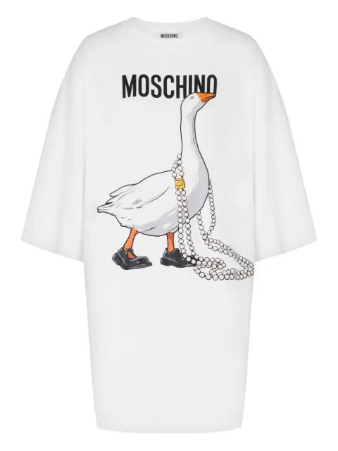 goose-print dress by MOSCHINO