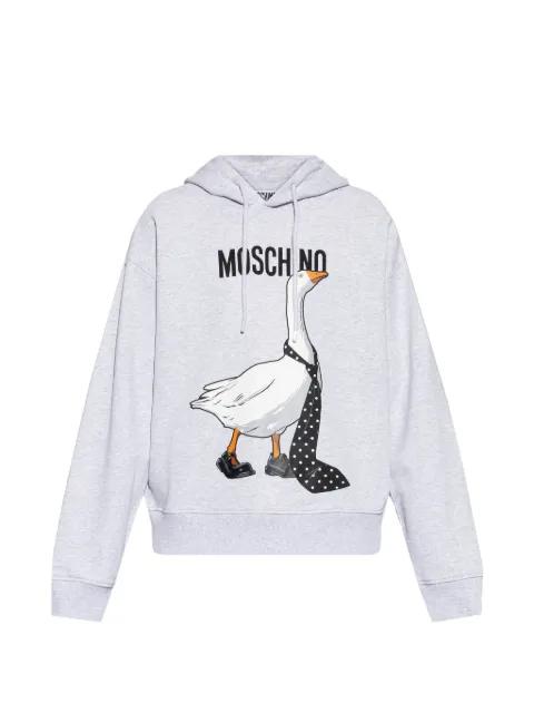 goose-print hoodie by MOSCHINO