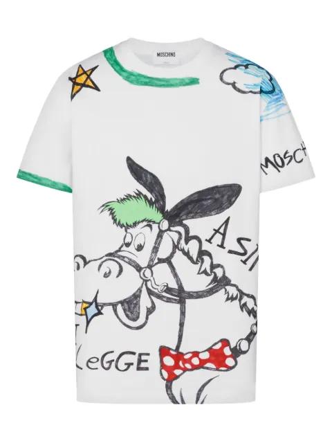 graphic-print T-shirt by MOSCHINO
