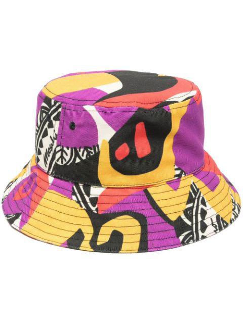 graphic print bucket hat by MOSCHINO