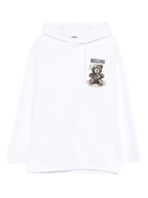 graphic-print long-sleeve hoodie by MOSCHINO