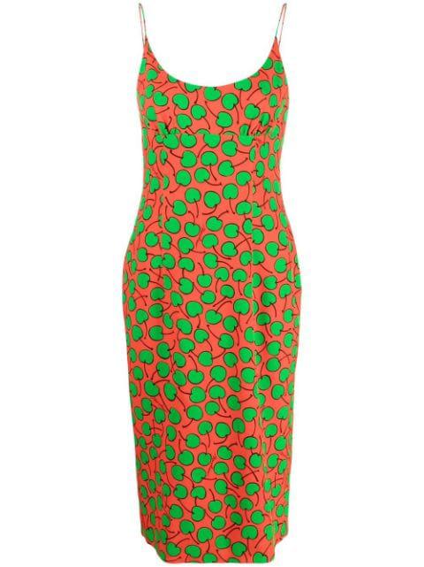 graphic-print midi dress by MOSCHINO