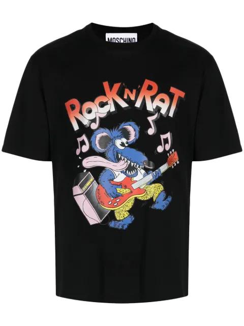 graphic-print organic cotton T-shirt by MOSCHINO