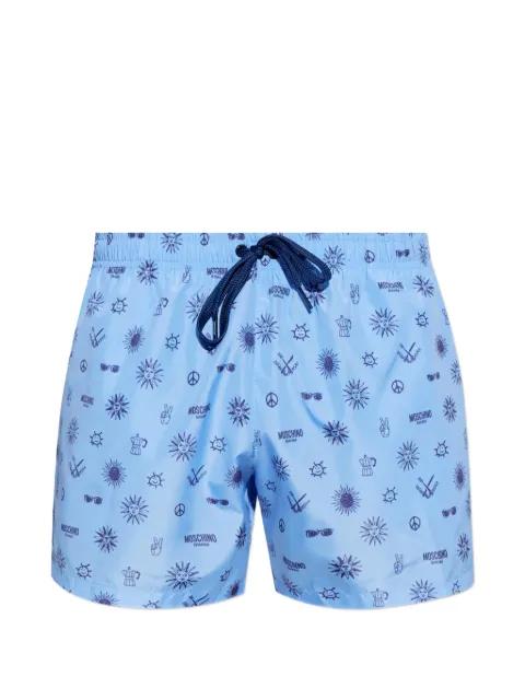 graphic-print swim shorts by MOSCHINO