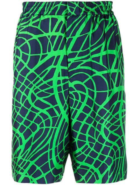 graphic-print tailored shorts by MOSCHINO