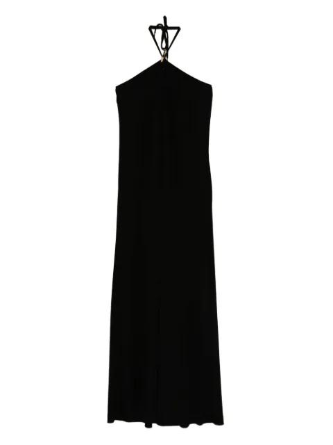 halterneck maxi day dress by MOSCHINO