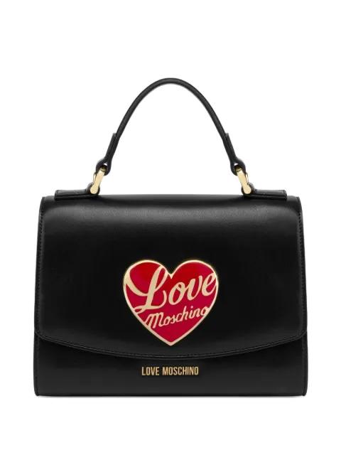 heart-appliqué tote bag by MOSCHINO