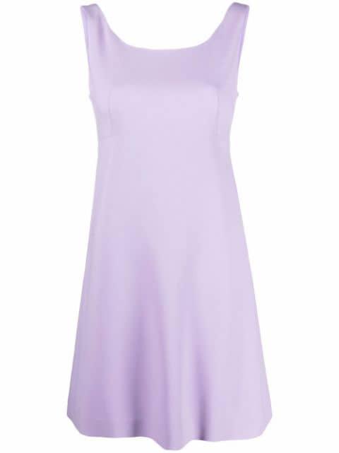 heart-button pleated mini dress by MOSCHINO