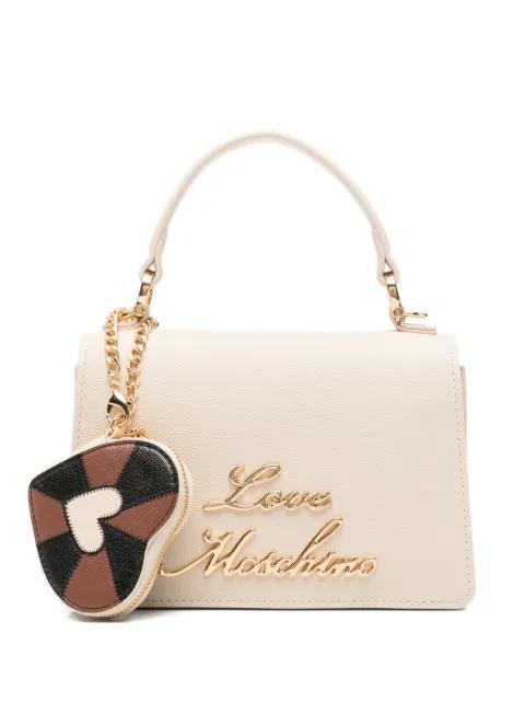 heart-charm tote bag by MOSCHINO