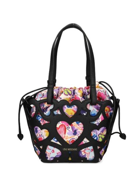 heart cutout tote bag by MOSCHINO