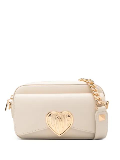 heart-embellished shoulder bag by MOSCHINO