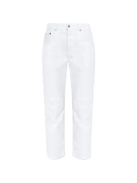 heart frayed jeans by MOSCHINO