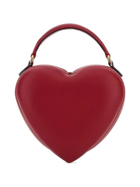 heart leather mini bag by MOSCHINO