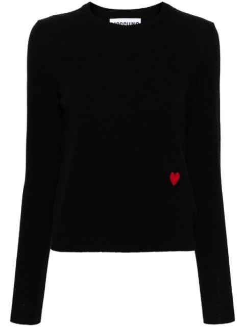 heart-motif sweater by MOSCHINO