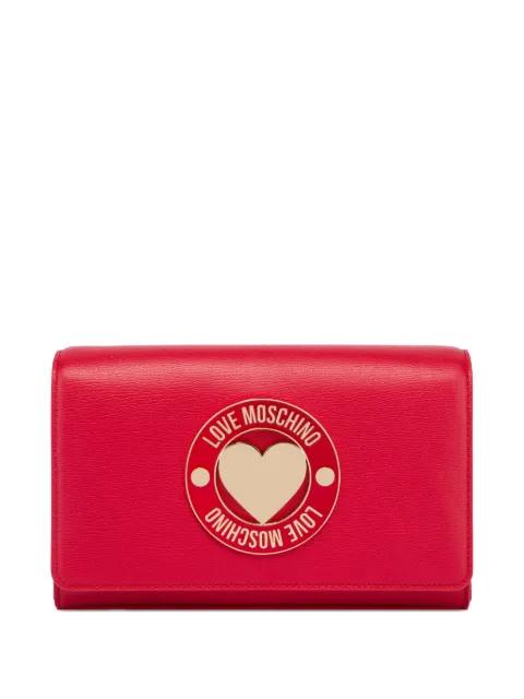 heart-plaque chain crossbody bag by MOSCHINO