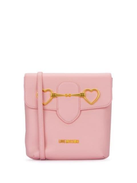 heart-plaque shoulder bag by MOSCHINO