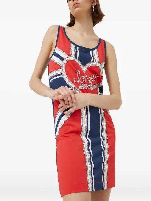 heart-print mini dress by MOSCHINO