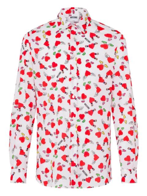 heart-print shirt by MOSCHINO