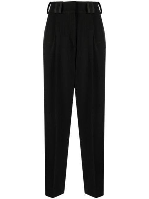 high-waist cropped trousers by MOSCHINO
