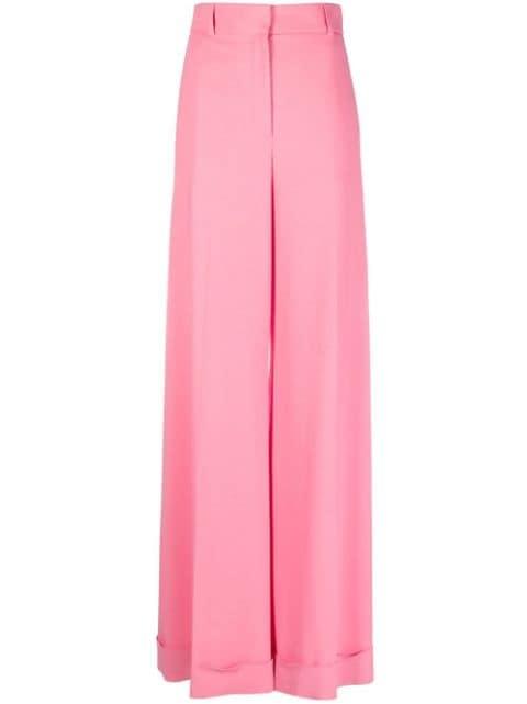 high-waisted palazzo trousers by MOSCHINO
