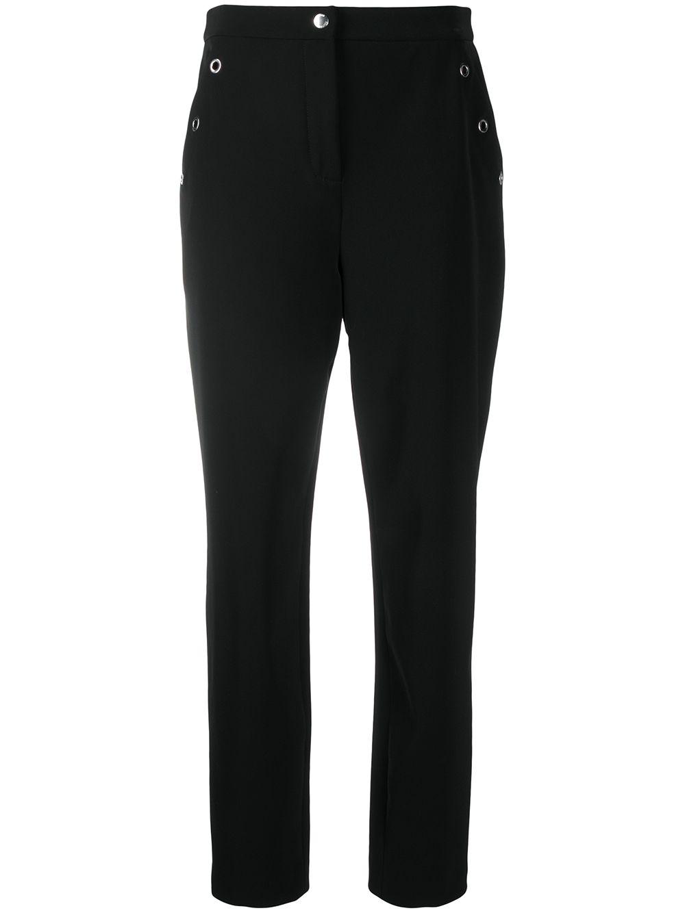 high-waisted straight trousers by MOSCHINO