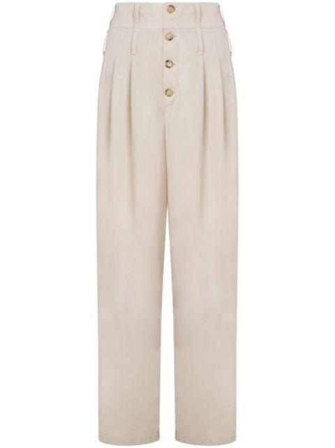 high-waisted trousers by MOSCHINO