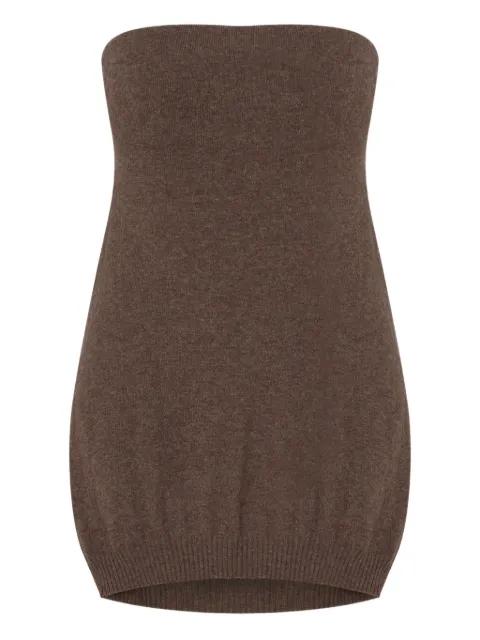 knitted bandeau tank top by MOSCHINO