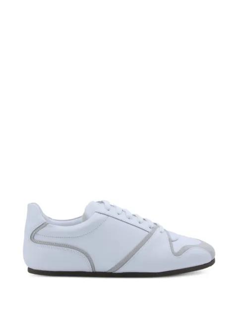 lace-up panelled sneakers by MOSCHINO