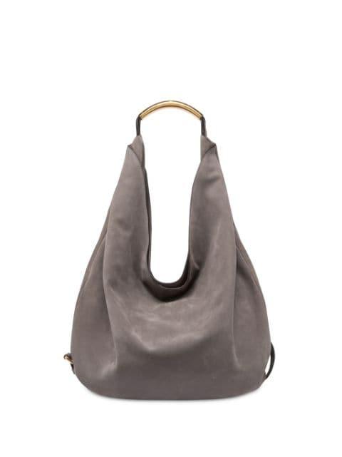 large Handle Me leather shoulder bag by MOSCHINO
