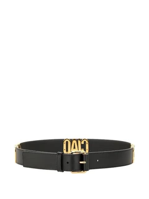 leather belt by MOSCHINO
