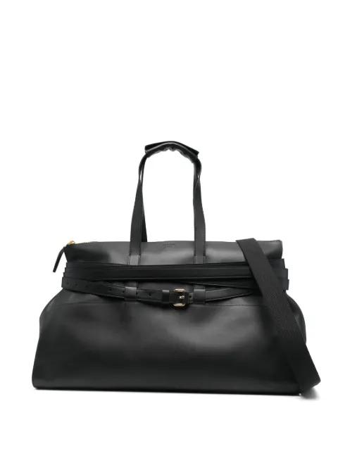 leather holdall by MOSCHINO