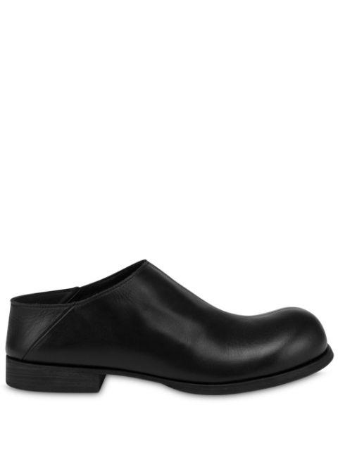 leather slip-on shoes by MOSCHINO