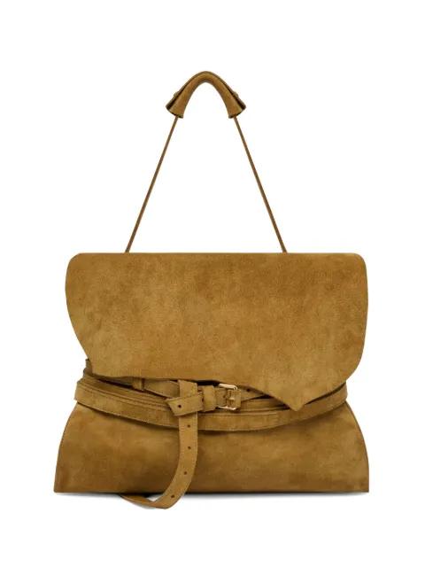 leather tote bag by MOSCHINO