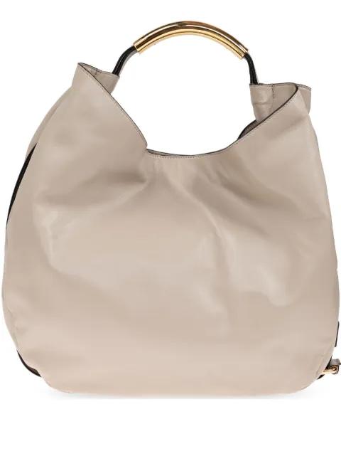 leather tote bag by MOSCHINO