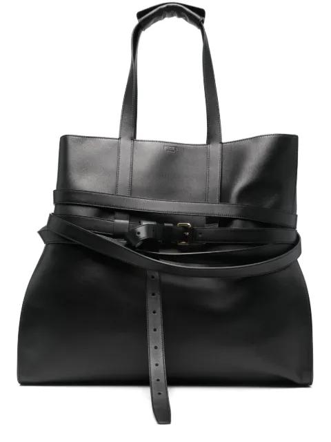 leather tote bag by MOSCHINO